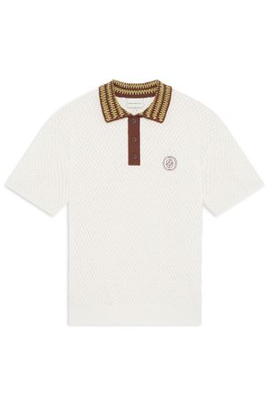 Off-white short-sleeved polo DROLE DE MONSIEUR | KPO206CO292OW